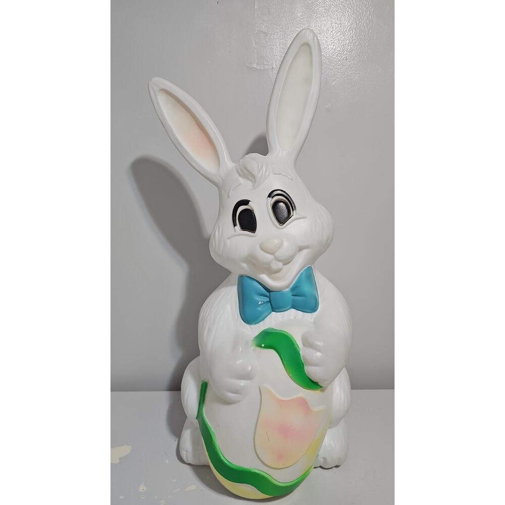 Vintage Easter Bunny Blow Mold Sun Hill Yard Decor Rabbit